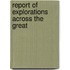 Report Of Explorations Across The Great