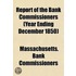 Report Of The Bank Commissioners (Year E