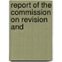 Report Of The Commission On Revision And