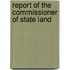 Report Of The Commissioner Of State Land