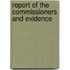 Report Of The Commissioners And Evidence