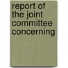 Report Of The Joint Committee Concerning door Ohio. General Disaster