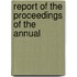 Report Of The Proceedings Of The Annual
