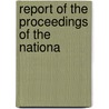 Report Of The Proceedings Of The Nationa door National Conference on Destitution