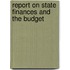 Report On State Finances And The Budget