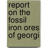 Report On The Fossil Iron Ores Of Georgi door Samuel Washington McCallie