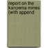 Report On The Kanowna Mines (With Append