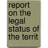 Report On The Legal Status Of The Territ