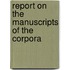 Report On The Manuscripts Of The Corpora