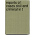 Reports Of Cases Civil And Criminal In T