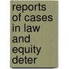 Reports Of Cases In Law And Equity Deter door George Greene