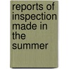 Reports Of Inspection Made In The Summer door United States. Dept