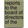 Reports To The Board Of Directors Of The door Amzi Dodd