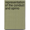 Representation Of The Conduct And Opinio door Henry Kett