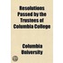 Resolutions Passed By The Trustees Of Co