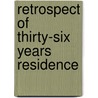 Retrospect Of Thirty-Six Years Residence door William Carruthers
