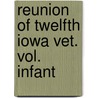 Reunion Of Twelfth Iowa Vet. Vol. Infant door Iowa Infantry 12th Regt (From Old