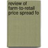 Review Of Farm-To-Retail Price Spread Fo