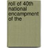 Roll Of 40th National Encampment Of The