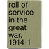 Roll Of Service In The Great War, 1914-1