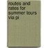 Routes And Rates For Summer Tours Via Pi