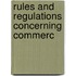 Rules And Regulations Concerning Commerc