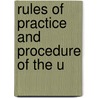 Rules Of Practice And Procedure Of The U door United States. Court