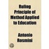 Ruling Principle Of Method Applied To Ed