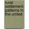 Rural Settlement Patterns In The United door National Research Council Geography