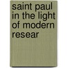 Saint Paul In The Light Of Modern Resear door Cohu