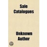 Sale Catalogues door Unknown Author