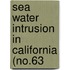 Sea Water Intrusion In California (No.63