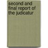 Second And Final Report Of The Judicatur
