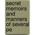 Secret Memoirs And Manners Of Several Pe