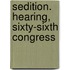 Sedition. Hearing, Sixty-Sixth Congress