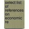 Select List Of References On Economic Re door Library Of Congress Bibliography