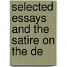 Selected Essays And The Satire On The De door Lucius Annaeus Seneca
