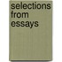 Selections From Essays