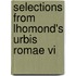 Selections From Lhomond's Urbis Romae Vi