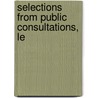 Selections From Public Consultations, Le door Madras Record Office