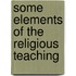 Some Elements Of The Religious Teaching