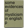 Some Evidences Of Mysticism In English P door Sister Mary Pius