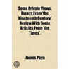 Some Private Views, Essays From 'The Nin by James Payne
