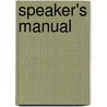 Speaker's Manual by Interchurch World Movement of America