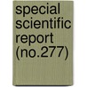 Special Scientific Report (No.277) door Wildlife Service
