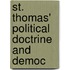 St. Thomas' Political Doctrine And Democ