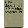 State Department Information Program Inf door United States. Congress. Operations