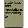 State Laws And Regulations Pertaining To door United States. Service