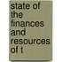 State Of The Finances And Resources Of T