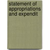 Statement Of Appropriations And Expendit door United States. Dept. Of State